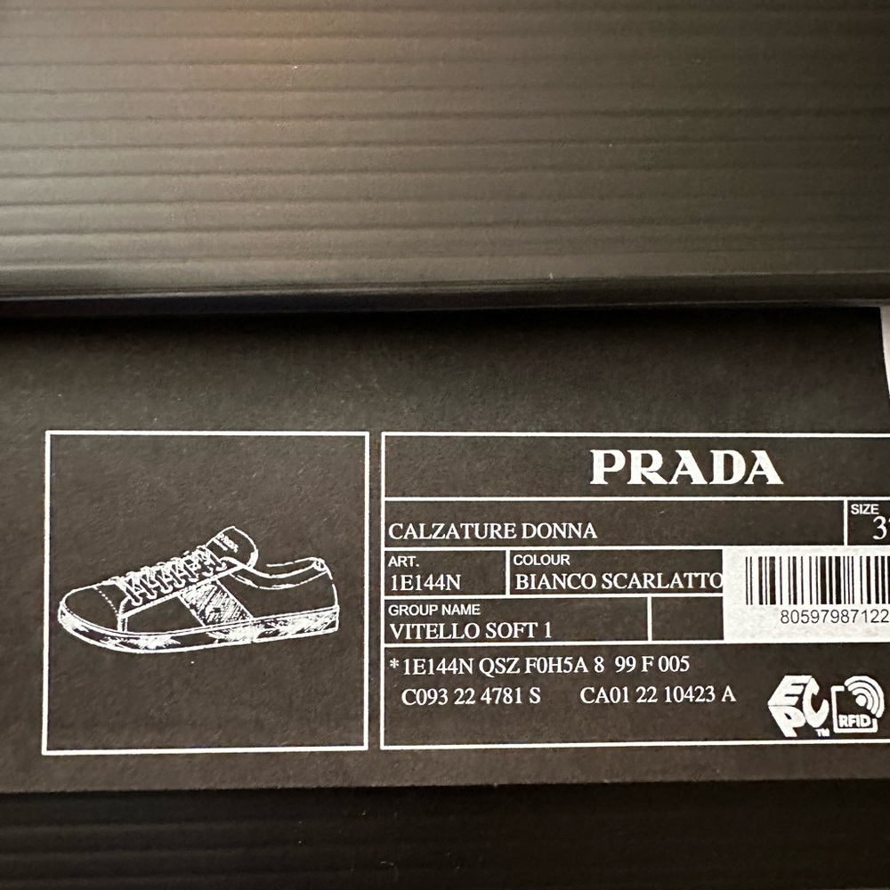 New Prada women calzature donna leather sneakers size 37.5 - Picture 16 of 16